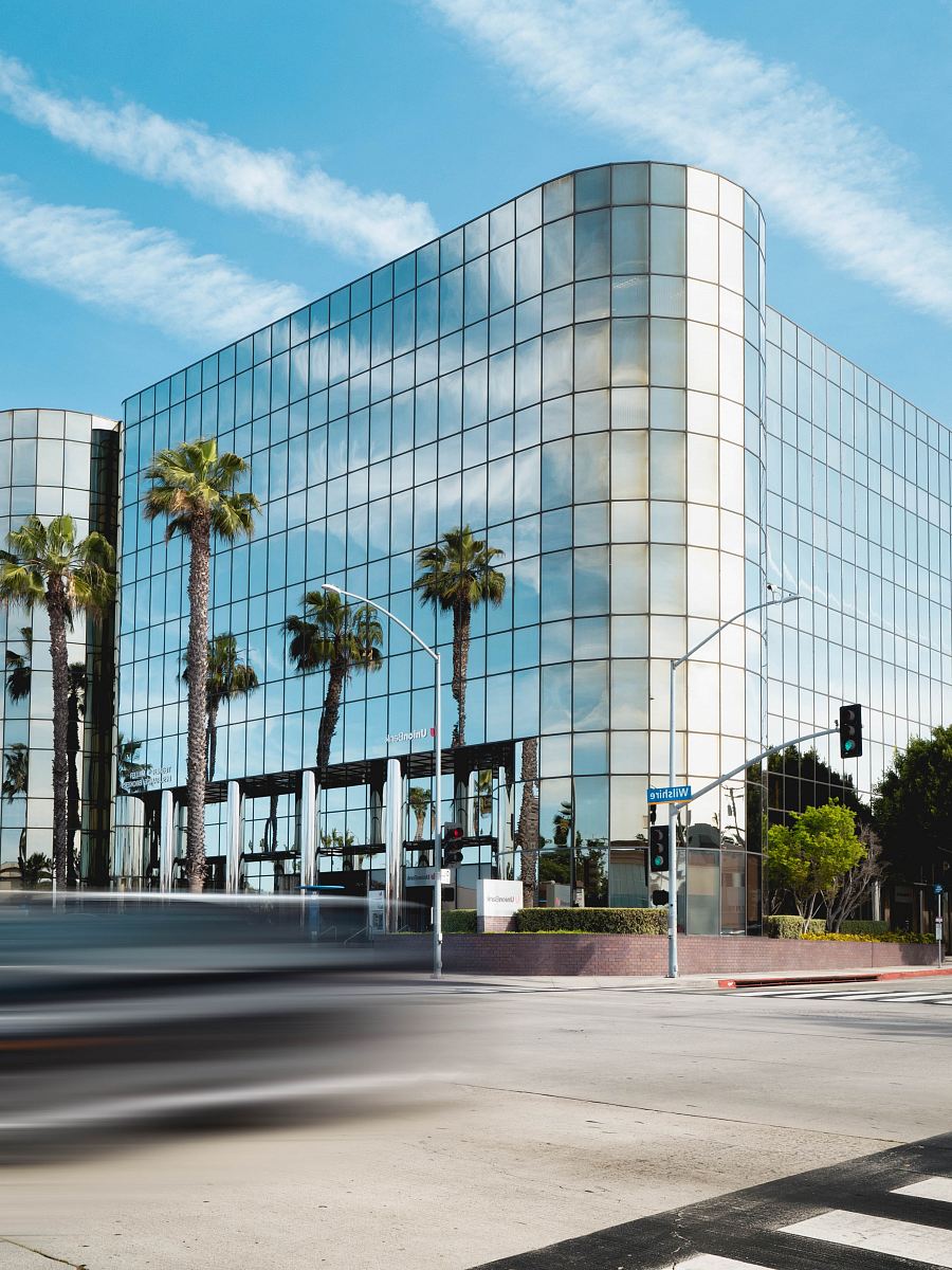 architectural photography of glass building